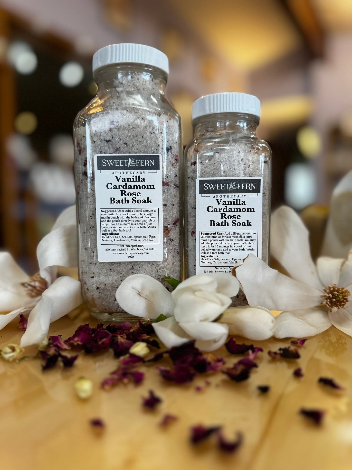 Vanilla Cardamom Rose Bath Soak