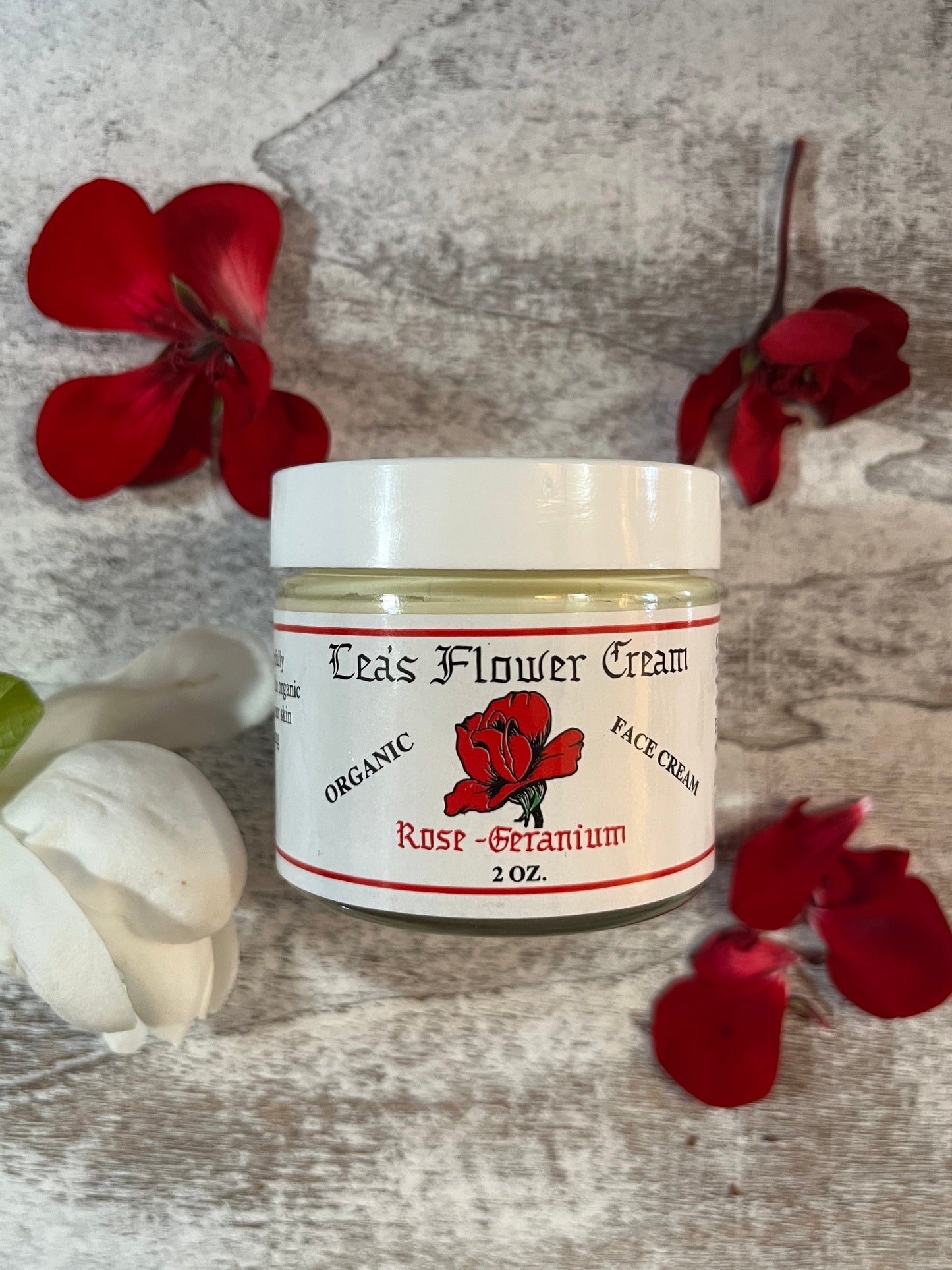 Lea's Rose Geranium Flower Cream