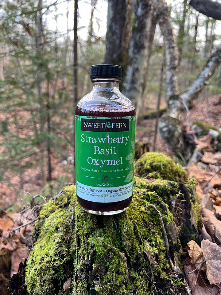 Strawberry Basil Botanically Infused Vinegar