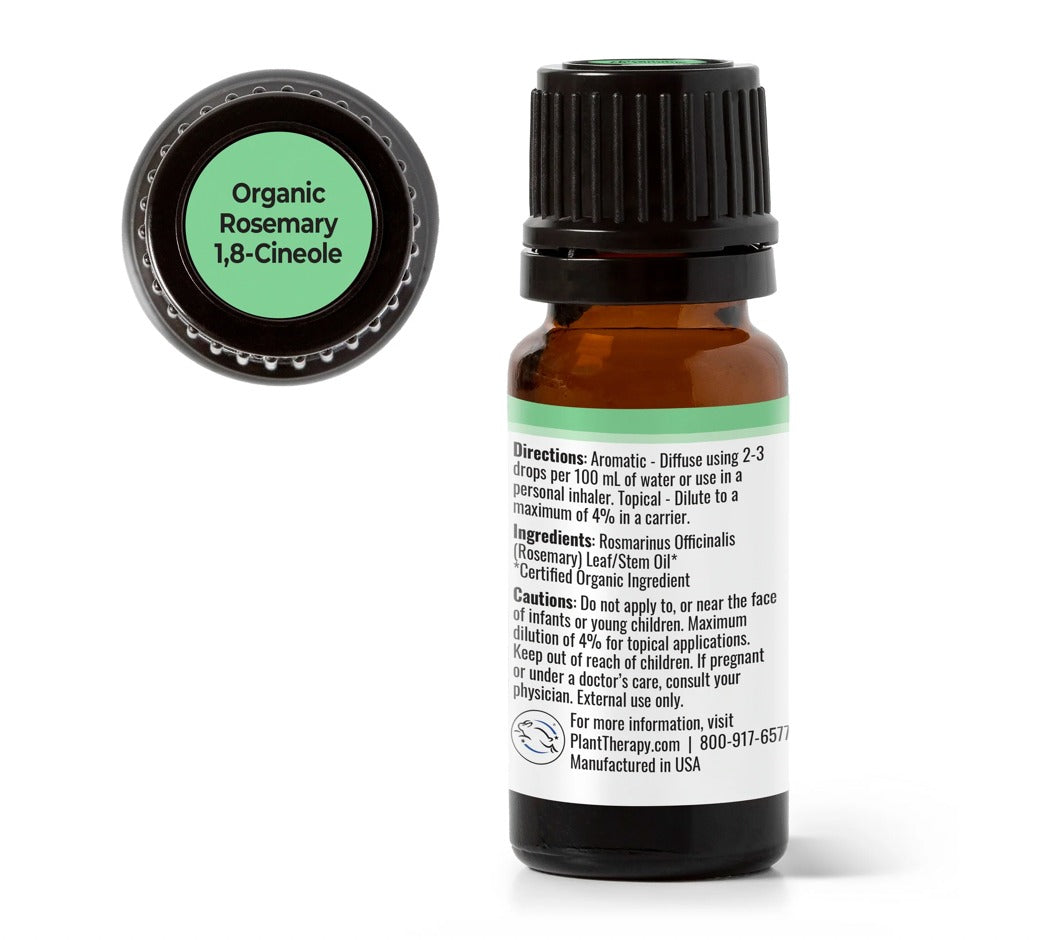Rosemary 1,8-Cinole Essential Oil, Organic