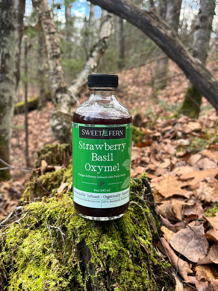 Strawberry Basil Botanically Infused Vinegar